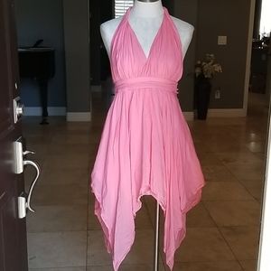 Guess pink flowy summer dress size 6